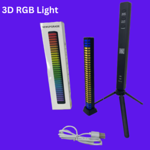 3D RGB APP Control Rechargeable Rhythm Light With Voice-Activated Pickup (D10)