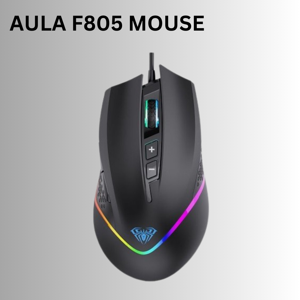 AULA F805 Wired Programmable Gaming Mouse