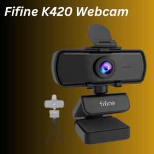 Fifine K420 Webcam 1440P, 2K Web Camera With Privacy Cover & Tripod