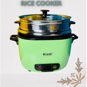 Kiam DRC 9704 2.8 liter Stainless Steel + Non-Stick Double Pot Rice Cooker